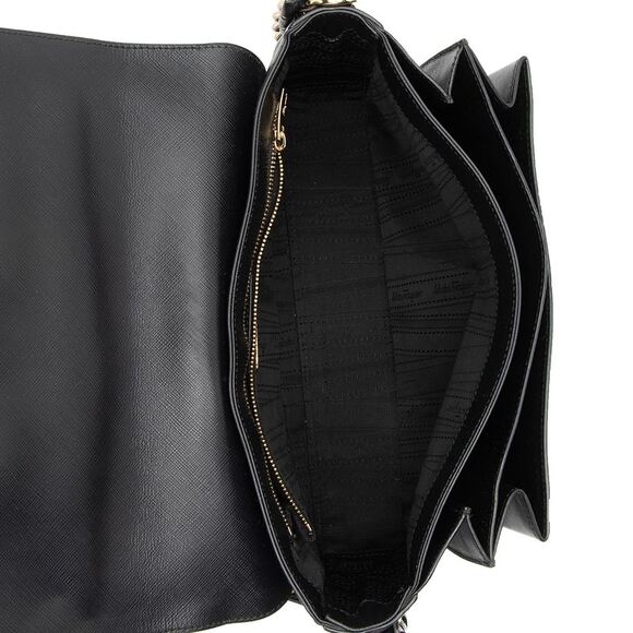 Salvatore Ferragamo Saffiano Sandrine Medium Shoulder Bag - Picture 6 of 15